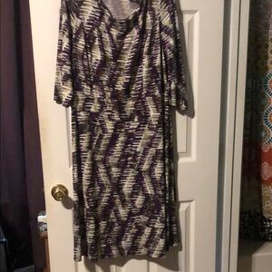 Purple and White Dress 🎁Bundle only🎁